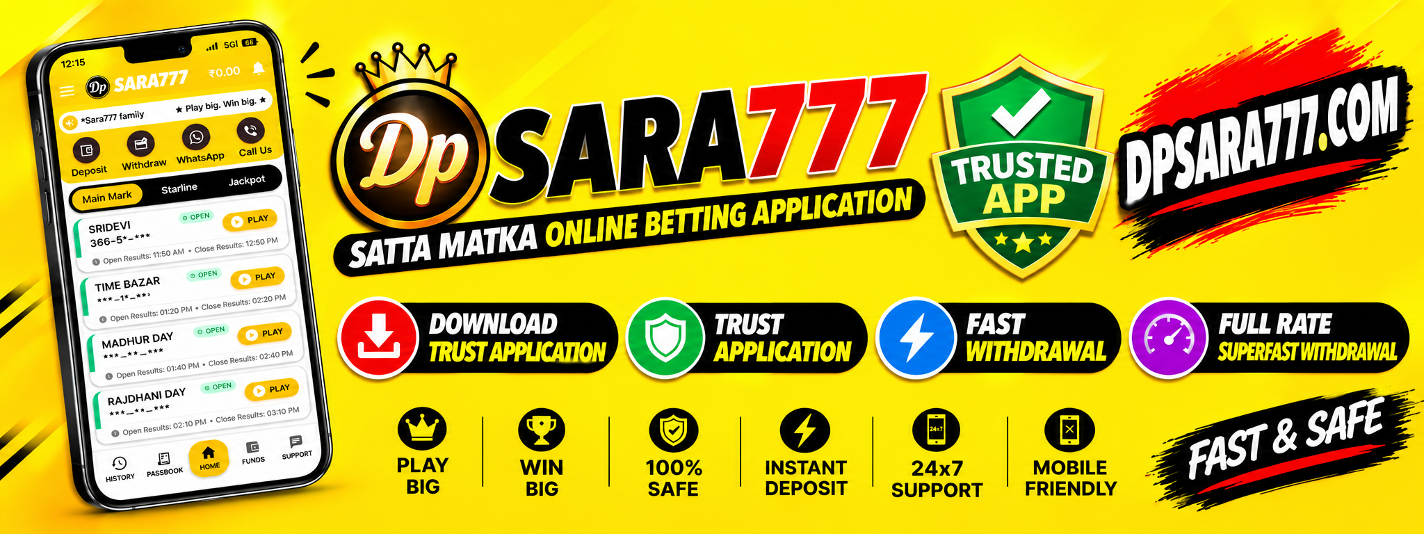 Dp SARA 777 - Satta Matka Online Betting Application (dpsara777.com)